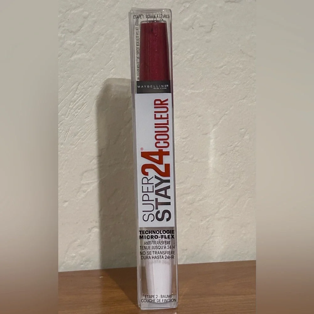 Maybelline Super Stay 24 Color Lipstick - Bold Red. Brand New! Unopened.